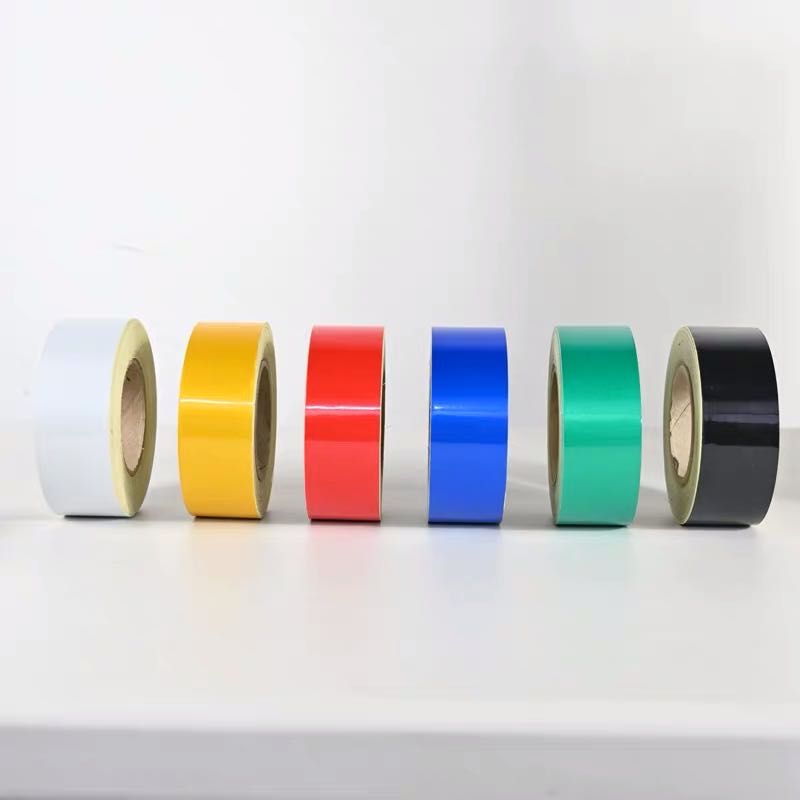 Yellow Black Twill Anti-Collision Reflective Patch Paper Reflective Strip Paper Reflective Strip Red White Traffic Safety Floor Sticker Warning Mark Adhesive Tape
