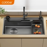 Раковина Cabei, одинарная раковина, кухонная мойка из нержавеющей стали, большая одинарная раковина под столешницей, утолщенная раковина, раковина для овощей