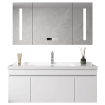 Kabei modern light luxury integrated ceramic basin bathroom cabinet combination bathroom washbasin washbasin mirror cabinet