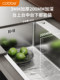 Cabei Single-Slot Stainless Steel 304 Kitchen Sink, Large Single-Slot Undermount Sink, Thickened Dishwashing Sink, Vegetable Washing Basin