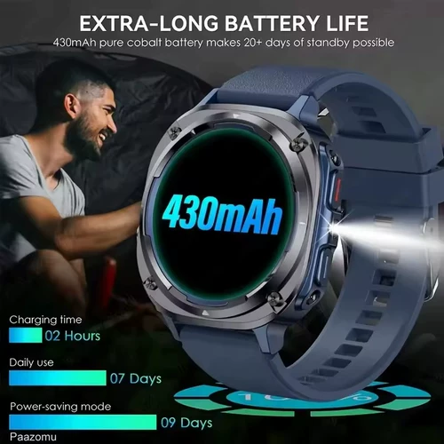 Умные часы Bluetooth Call Военные часы Кислород в крови