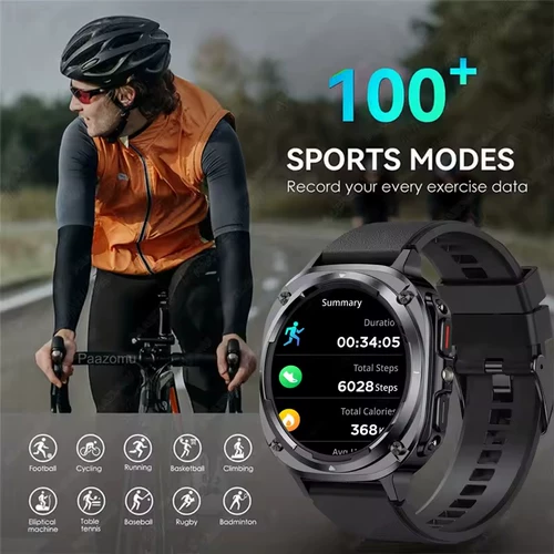 Умные часы Bluetooth Call Военные часы Кислород в крови