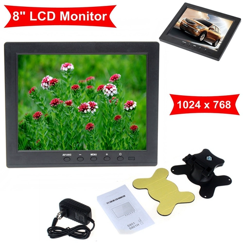 8 -дюймовый TFT LCD Color HD Security Monitor Screen VGA BNC VEDI