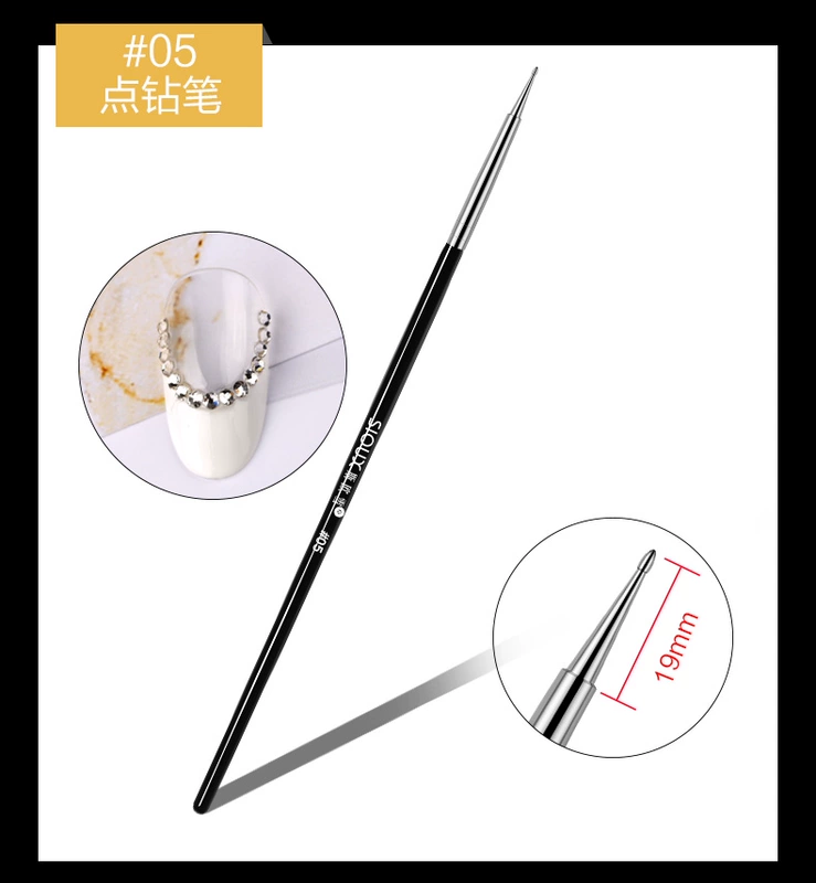 15 bộ dụng cụ vẽ móng, bút vẽ, bút trị liệu bằng ánh sáng, bút vẽ, nét khoan, bút hoa, bút gradient - Công cụ Nail