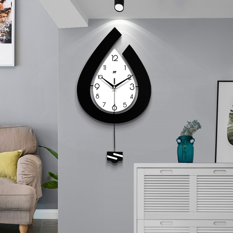 Net red clock wall hanging living room table Simple modern light luxury Nordic wall clock Household fashion creative atmosphere watch