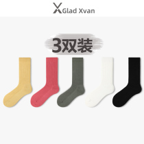 Pure color socks children cotton deodorant yoga exercise in socks summer Joker fashion candy color ins tide stockings