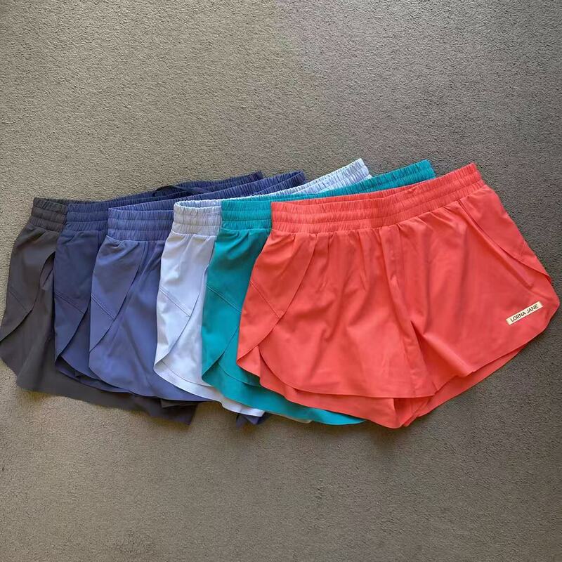 Instyle In-Stock Lorna Jane Sports Shorts with Pockets Double-Layer Leggings Lightspeed