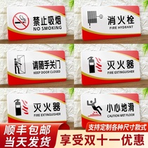 Acrylic sign card No smoking sign Non smoking sign Warm sign sign Wall sticker Sign do not smoke sign Warning sign Customized custom placard creative sticker