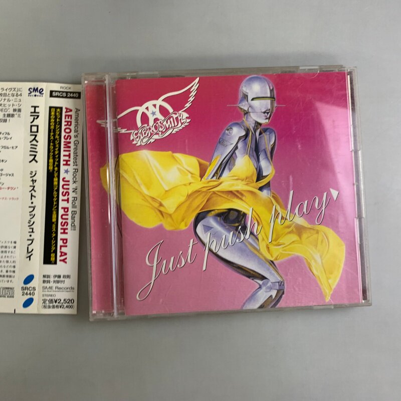 R-версия Aerosmith Aerosmith Просто нажимает кнопку воспроизведения CD Изображение 1