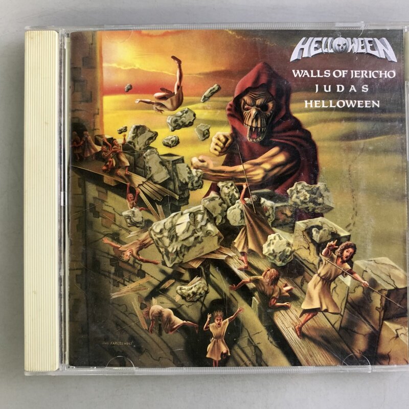 Оригинальная версия хэллоуинского металлического диска Helloween Walls of Jericho CD Изображение 1