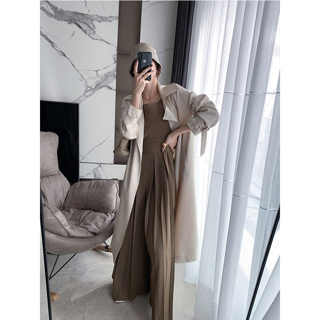 High-end loose jumpsuit suit women's summer heavy industry press pleated sleeveless high waist drape wide-leg pants mopping jumpsuit