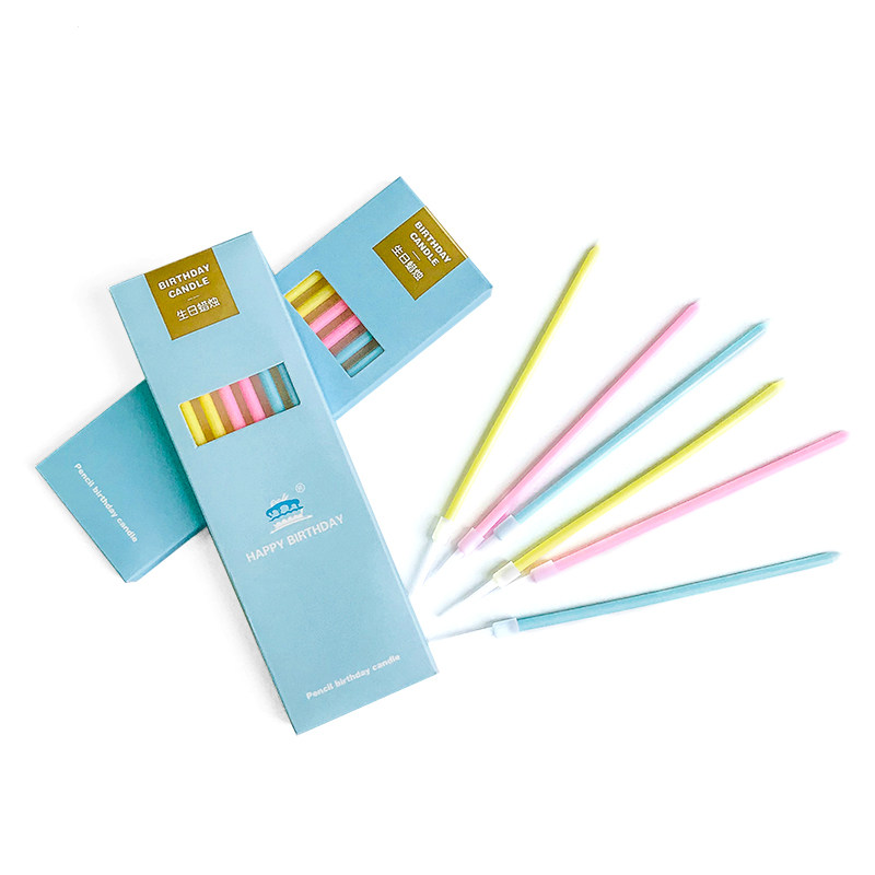 Birthday Candle High-end Crystal Candle Pencil Gilded Candle Thread Candle Birthday Colorful Cake Candle