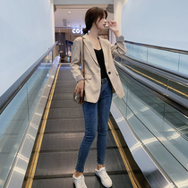 Suit jacket female Korean version 2021 new small man chic casual Net red coat short suit