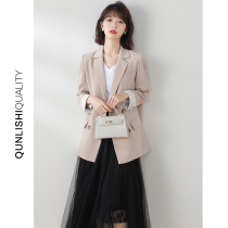 Blazer women 2021 Spring and Autumn New Korean version of British style casual hanging chic retro Net red small suit