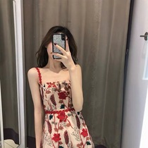 Bali beach skirt female summer Thailand Sanya seaside holiday travel fairy skirt Sweet super fairy suspender dress