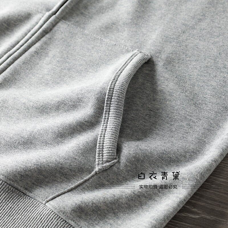 Демисезонная ткань, кардиган с капюшоном, толстовка White Indigo 