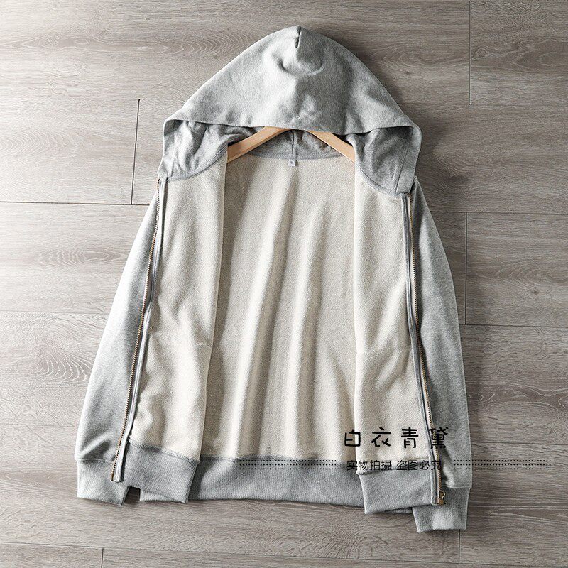 Демисезонная ткань, кардиган с капюшоном, толстовка White Indigo 