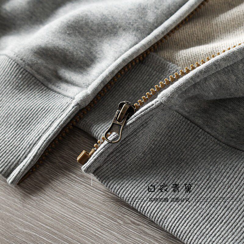 Демисезонная ткань, кардиган с капюшоном, толстовка White Indigo 