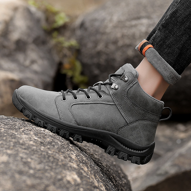 New Motorcycle Men's Shoes Leisure Fashion Water-proof Hundred Boots Cross-Country Locomotive Boots Racing Shoes