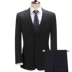 Bộ đồ vest nam mới của Pierre Cardin Slim Fit Black Blue Double Open Fork Work Outfit Big Suit blazer nam Suit phù hợp