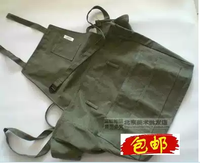  Gaoerle new concept linen apron Adult Japanese apron Oil painting apron for painting