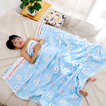 Baby summer quilt pure cotton 4 three-layer gauze bath towel blanket thin baby summer cool quilt kindergarten children