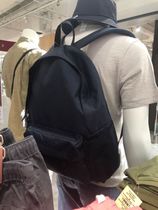 Japanese minimalist style MUJI backpack Lightweight solid color backpack Canvas student school bag mens and womens computer bag