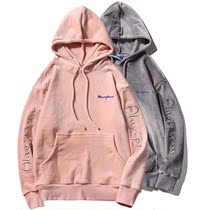 Autumn and winter pink sweater women tide ins champion car hooded plus Velvet official website flagship store couple golden velvet mens coat