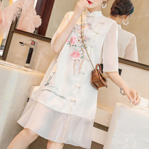 Cheongsam female summer improved national style dress Fuhan clothing young modern small man Tang Chinese style womens clothing