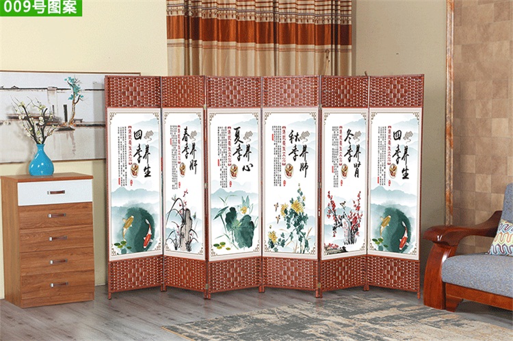Màn hình sức khỏe vách ngăn đơn giản gấp tường hiên di động màn hình gấp hiện đại tối giản thời trang văn phòng gỗ rắn Trung Quốc - Màn hình / Cửa sổ vach ngan ban tho