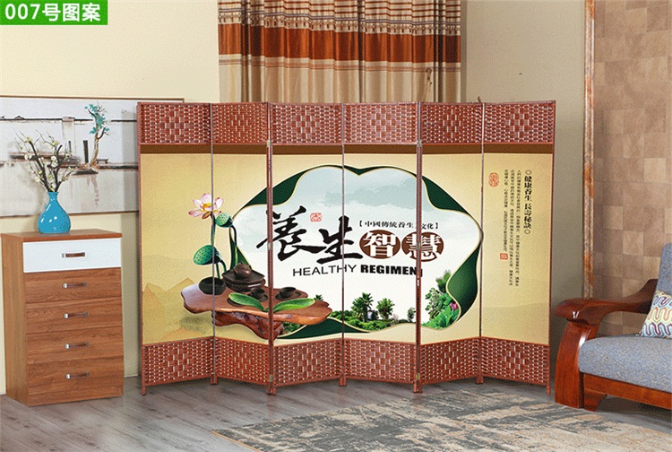 Màn hình sức khỏe vách ngăn đơn giản gấp tường hiên di động màn hình gấp hiện đại tối giản thời trang văn phòng gỗ rắn Trung Quốc - Màn hình / Cửa sổ vach ngan ban tho