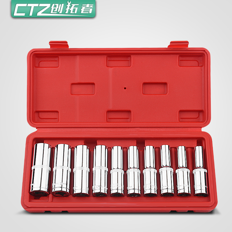 1 2 long sleeve tube head large fly hexagonal sleeve tube head repair tool 8mm 10mm 14mm 22mm