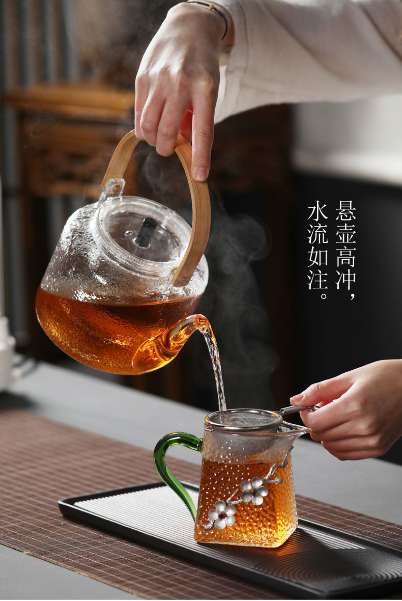 Old & case automatically on hydropower TaoLu boiled tea tea set glass high - temperature household contracted the kettle