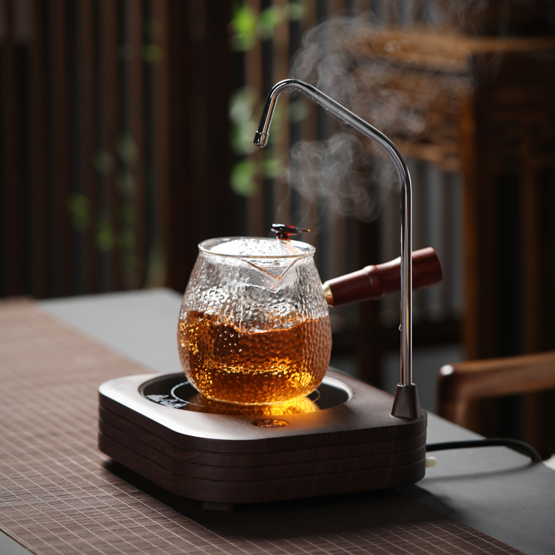 Old &, automatic hydropower TaoLu home cooked tea stove hammer side put the pot of tea, kungfu tea set
