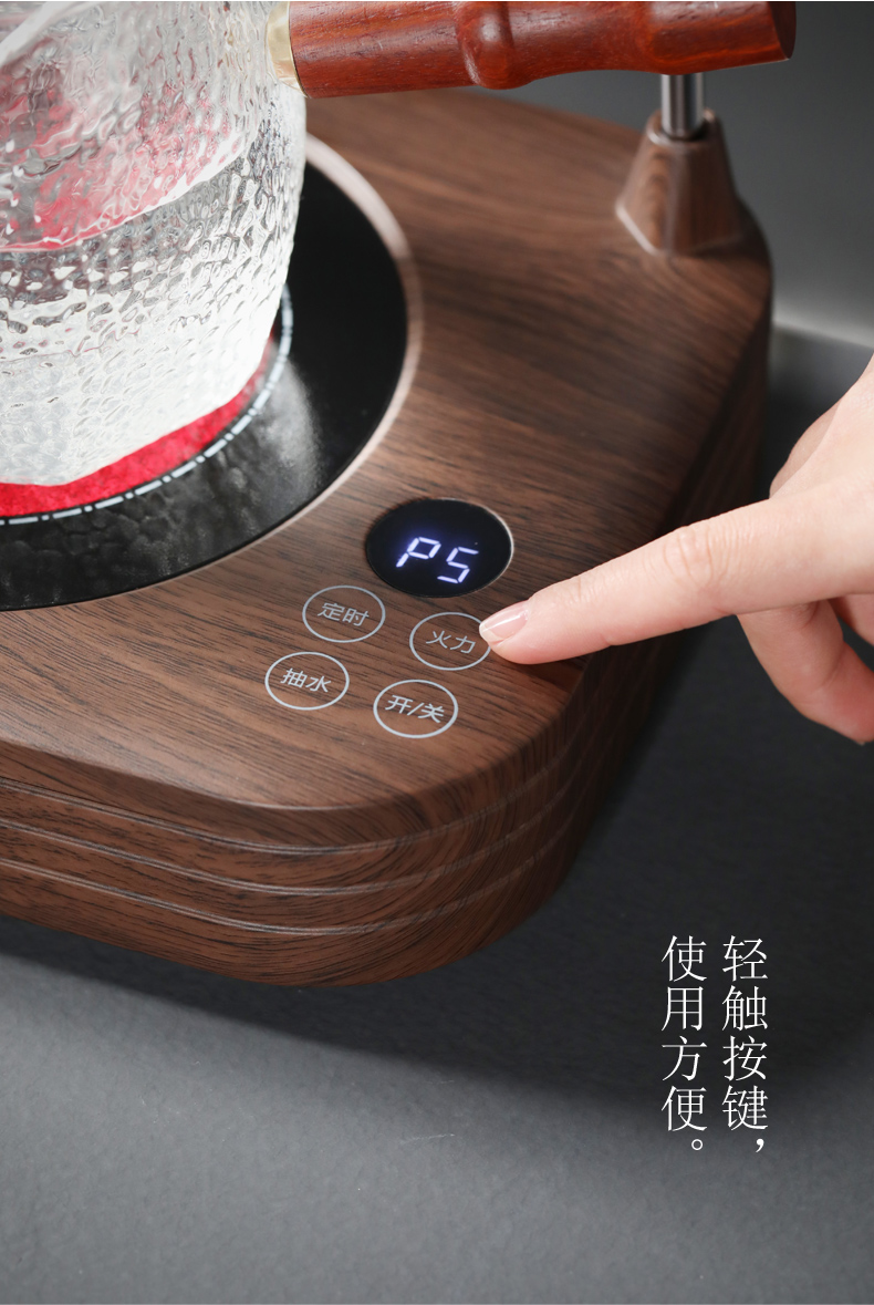 Old &, automatic hydropower TaoLu home cooked tea stove hammer side put the pot of tea, kungfu tea set