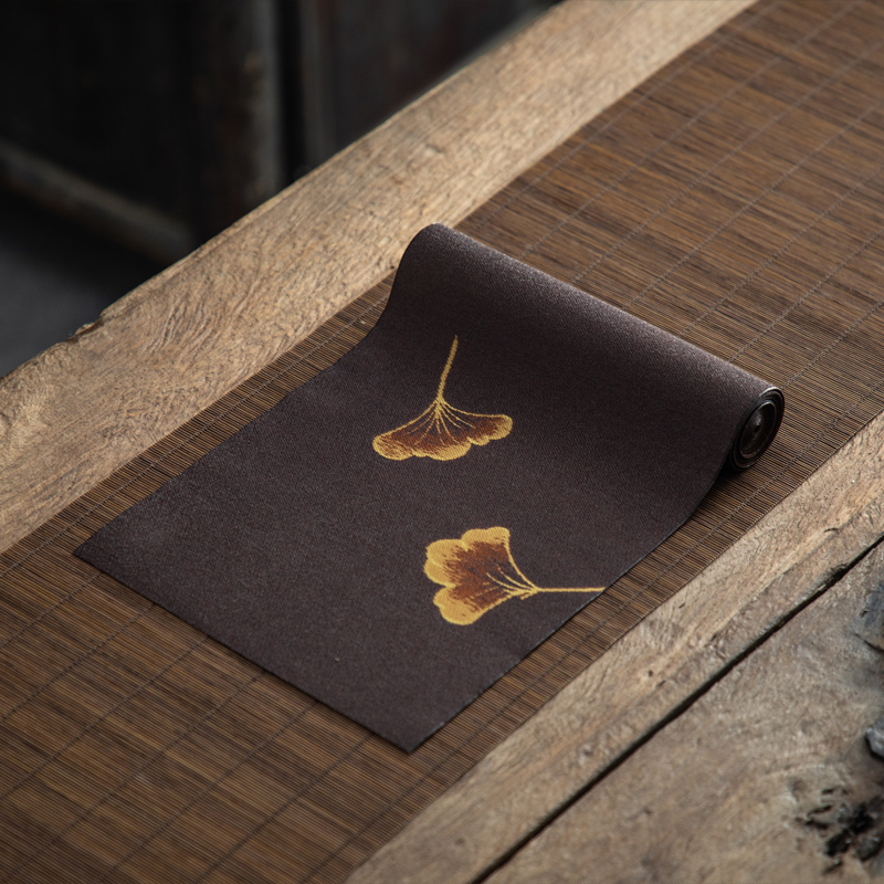 Old &, waterproof fabric tea table mat flag Japanese tea cloth mat zen tea tray MATS tea accessories