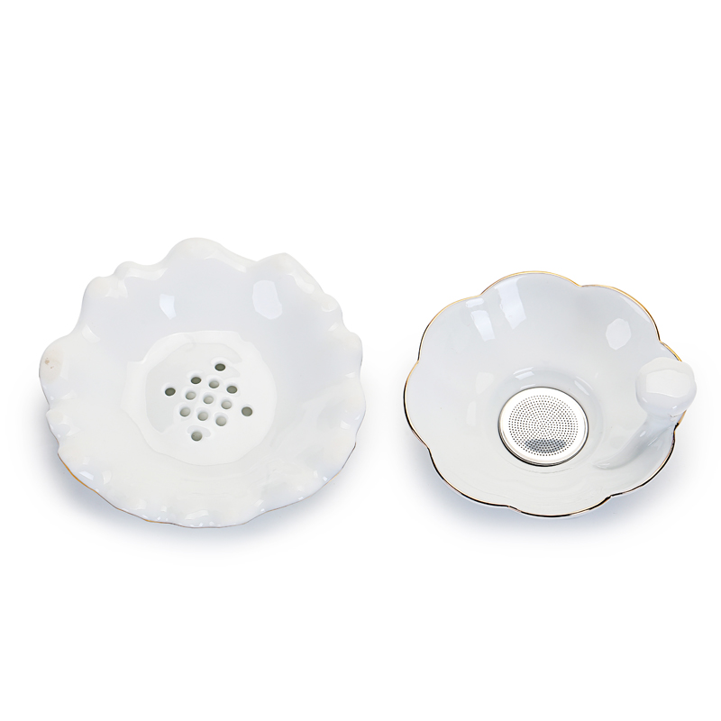 Cixin qiu - yun & old, white porcelain ceramic creative) tea strainer set tea, tea tea accessories filter frame
