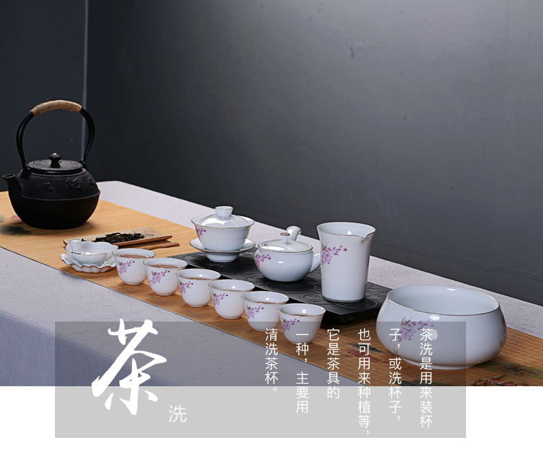 Old &, ceramic tea wash large cup wash to ancient kung fu tea set of blue and white porcelain accessories writing brush washer hydroponic flower pot