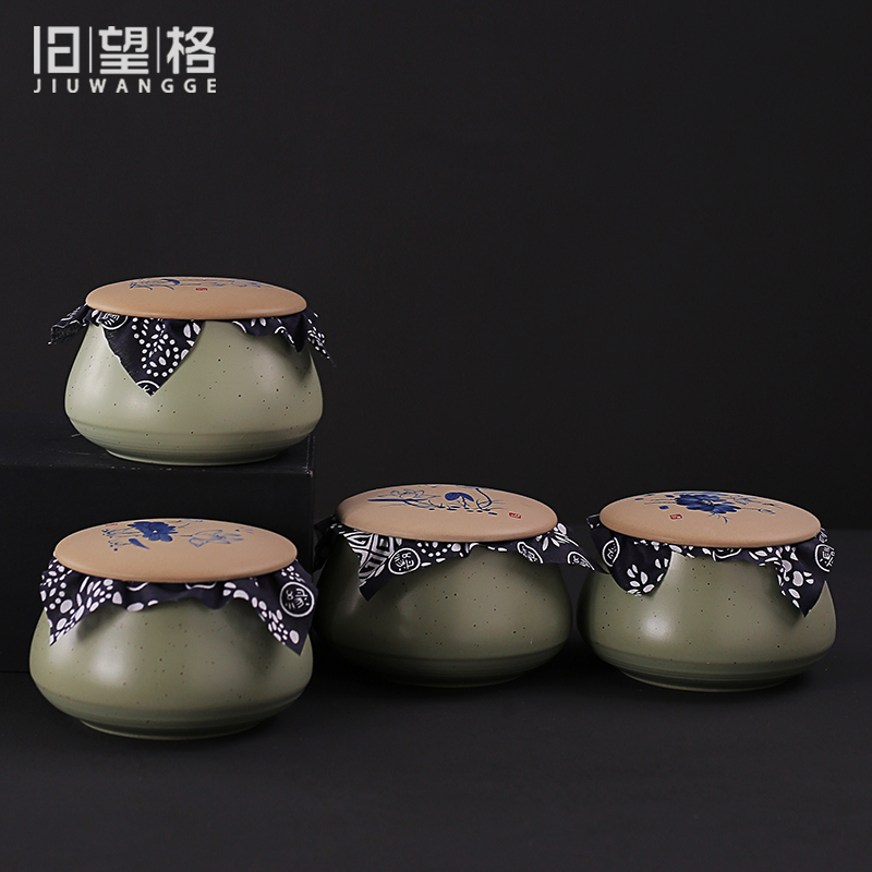 Old at restoring ancient ways, coarse pottery deposit ceramic POTS small caddy fixings kung fu pu 'er tea storage tanks in bulk POTS