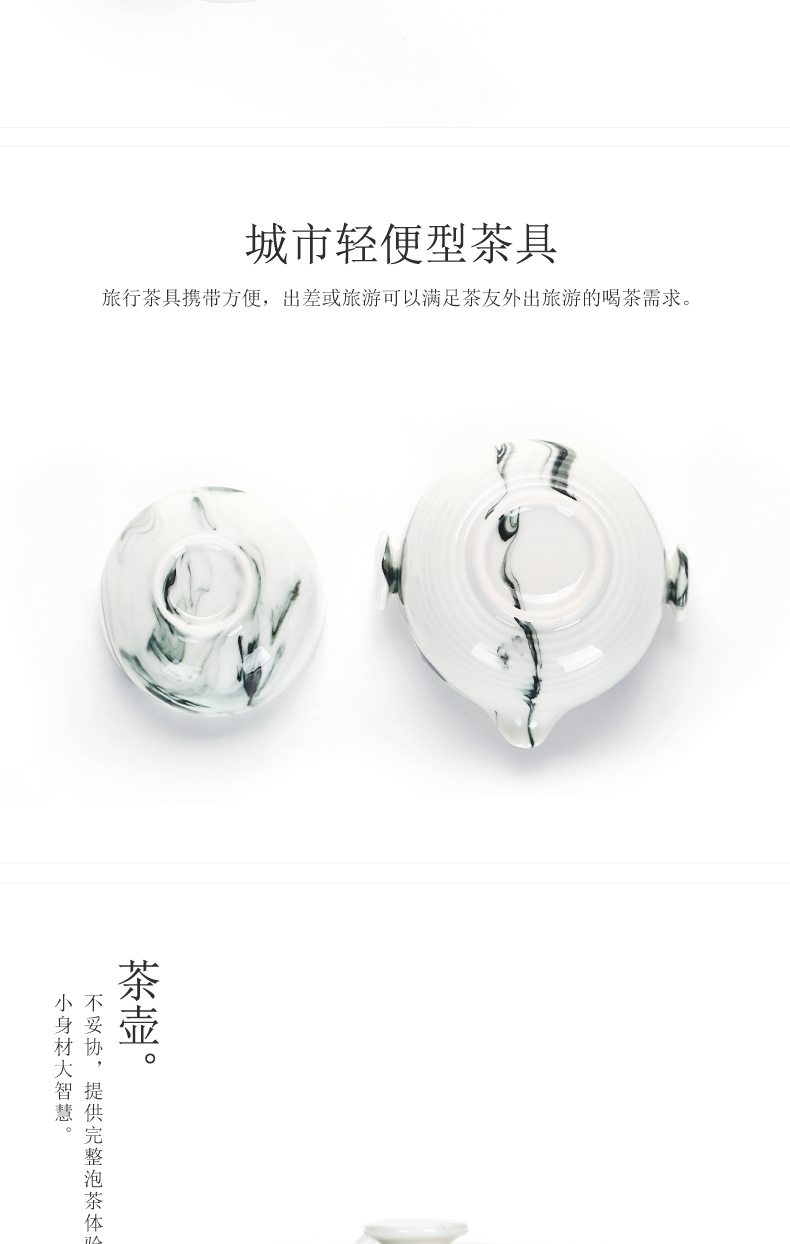 & old green jade porcelain a pot of a crack cup portable travel tea set office ink up ceramic cups