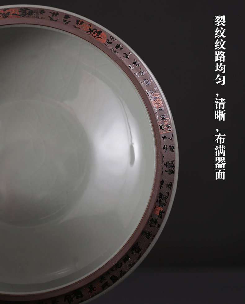 Old hope your up, tea tea accessories elder brother up on large tea wash your porcelain ceramic cup meng writing brush washer water washing