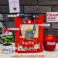 Рождественский красный открытый окно подарочный пакет+зеленый крюк