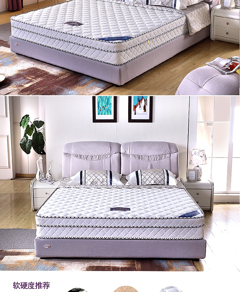 Genuine 1,5m 1.8m Vạn Lý Trường Thành nệm Simmons dừa mat mùa xuân cứng và mềm trên cả hai mặt với latex đúp - Nệm nệm em bé