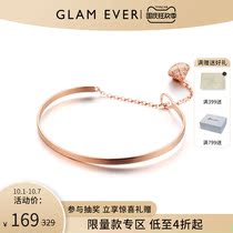 Glam Ever rose gold bracelet female European and American personality ins Wind opening adjustable bracelet hand rope string