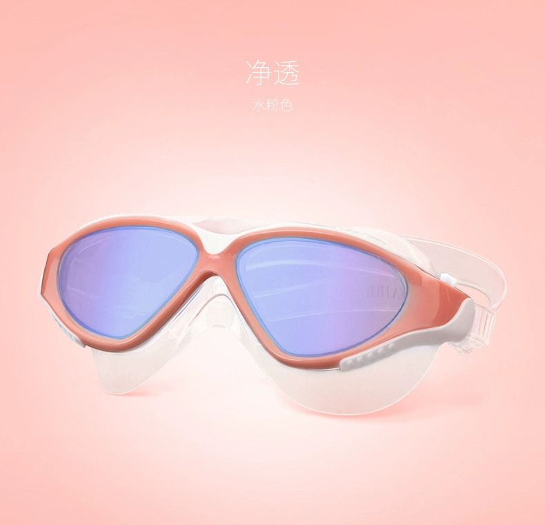 Van Dean mới khung lớn chống nước chống sương mù HD mạ unisex kính bơi thoải mái - Goggles