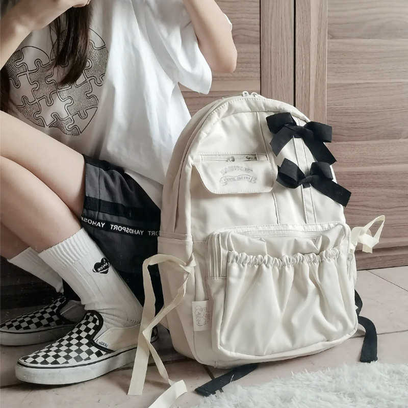 vanwalk bag picnic series 2021 new junior girls Shoulder Bag Cute Butterfly Knot Runaway Double Shoulder Bag
