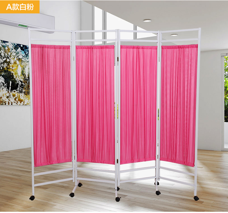 Màn hình y tế phân vùng massage phòng khám văn phòng bệnh viện thẩm mỹ viện rèn sắt gấp màn hình Trung Quốc y học massage vành đai ròng rọc - Màn hình / Cửa sổ vach ngan go