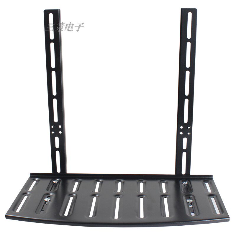 Three strategies Universal TV top box router bracket rack free punching wall mount tray