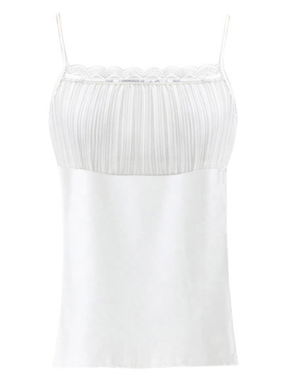 Camisole women's inner wear white summer suit bottoming shirt white lace tube top top summer sleeveless small suspender belt