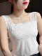 2025 new summer camisole plus size women's lace all-match slim suit bottoming shirt top